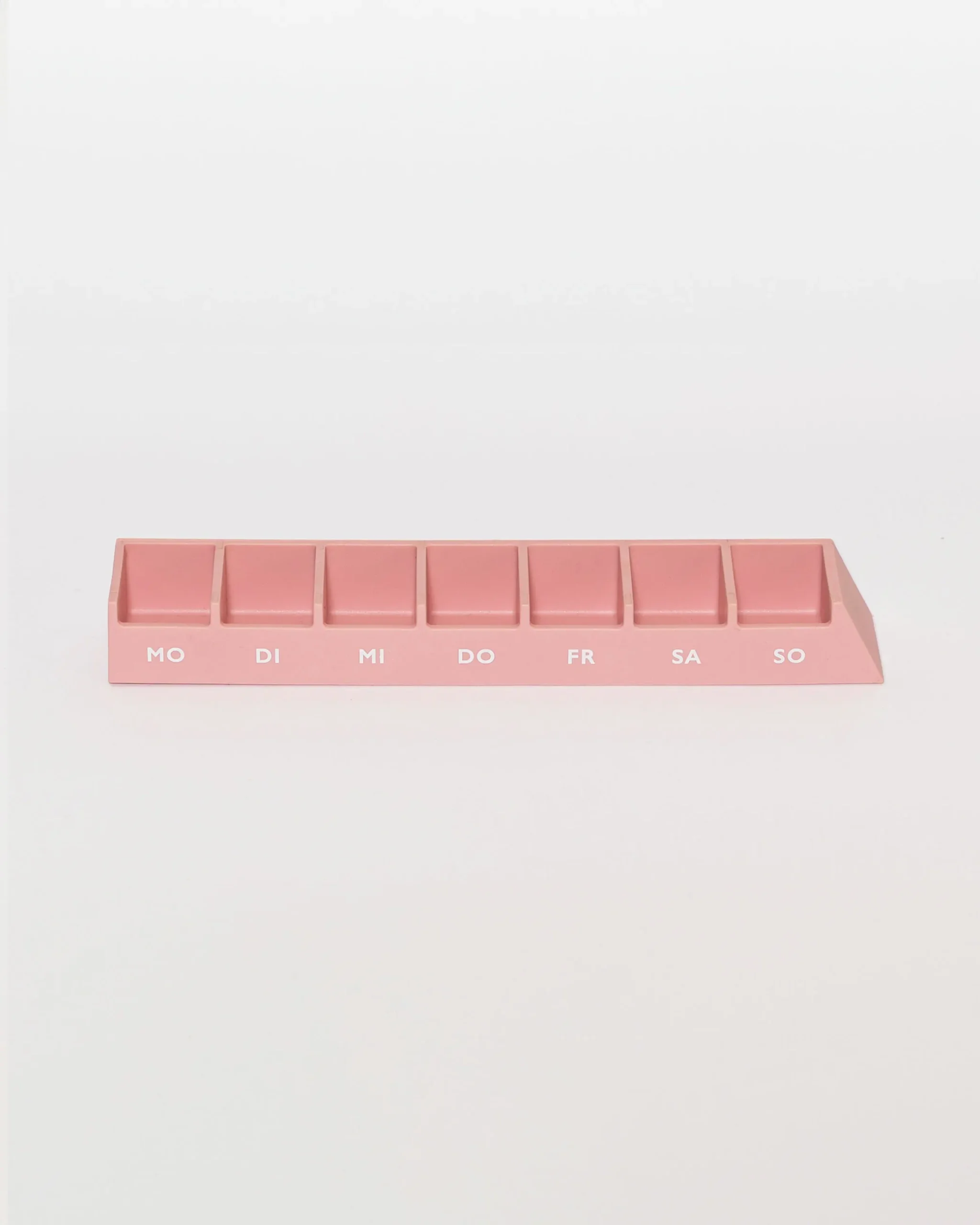 Monolith L Pillendose -Rosa Inlay