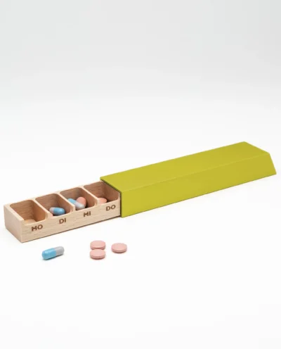 Monolith L Pillendose in Neon, Buche